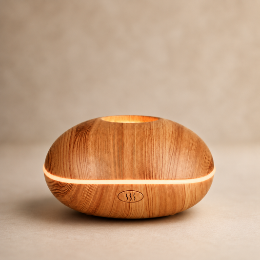 Wood Grain Diffuser - 7-Color LED Aromatherapy Diffuser with Mist | Mistelio