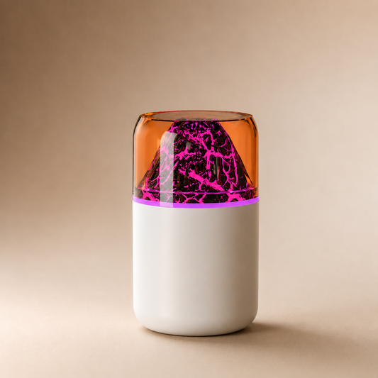 Volcanic Lava Lamp Humidifier - USB Aroma Diffuser with Color Light | Mistelio
