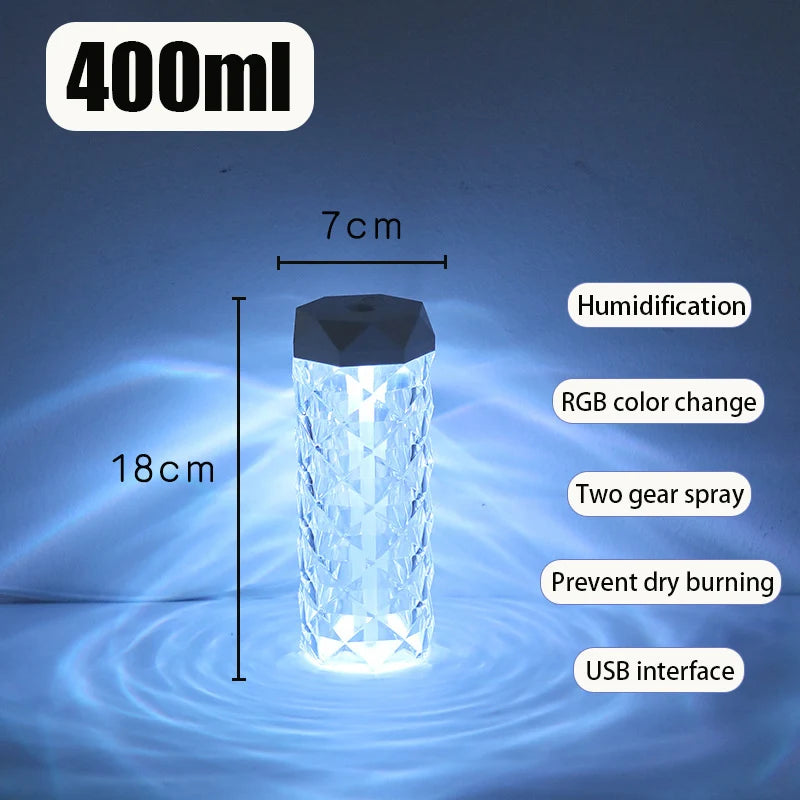 Transform Your Space with the 400ML USB Aroma Diffuser & Air Humidifier - Perfect for Home, Car, and Bedroom!