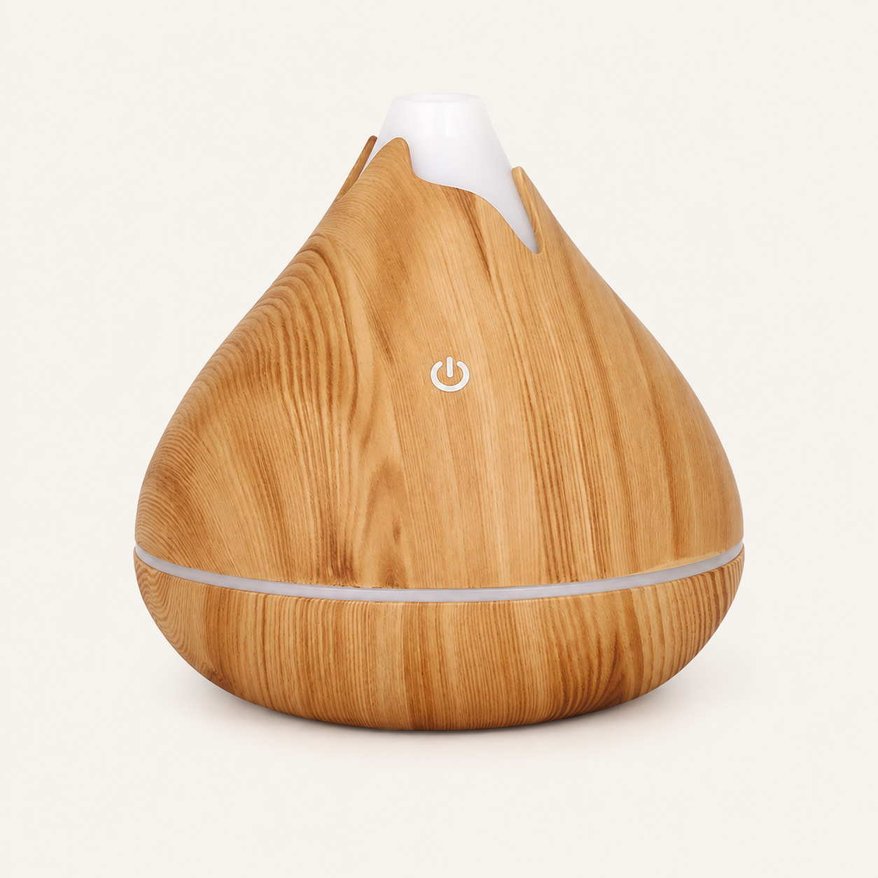 350ml Wood Grain Essential Oil Diffuser – Remote Control, 7-Color LED, Ultrasonic Humidifier | Mistelio