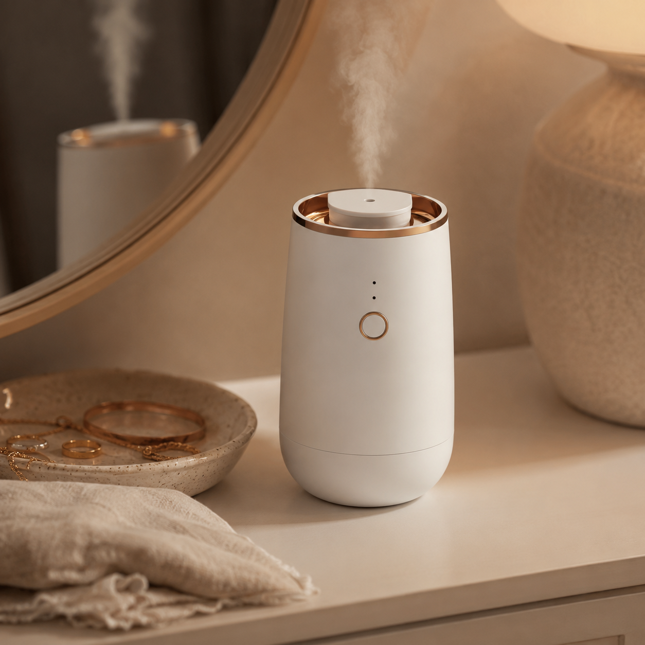 Mini Waterless Car Diffuser – Rechargeable Essential Oil Aromatherapy for Car, Desk | Mistelio