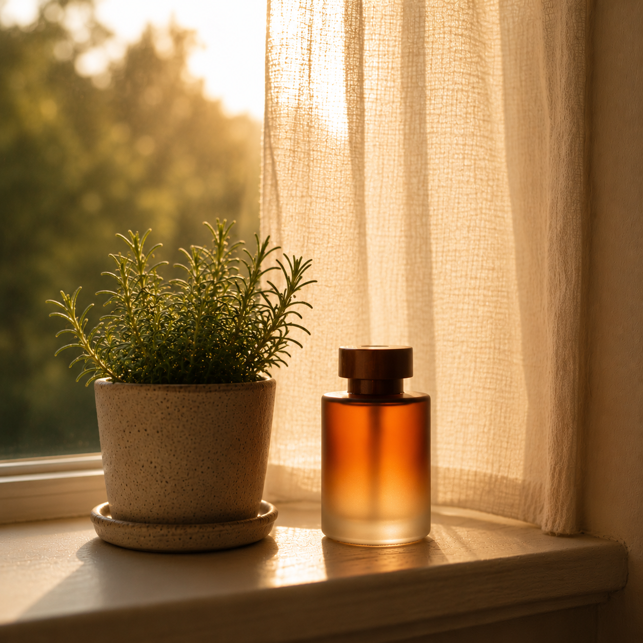 120ml Refillable Glass Diffuser Bottle – Reed Diffuser Container for Home, Bathroom | Mistelio