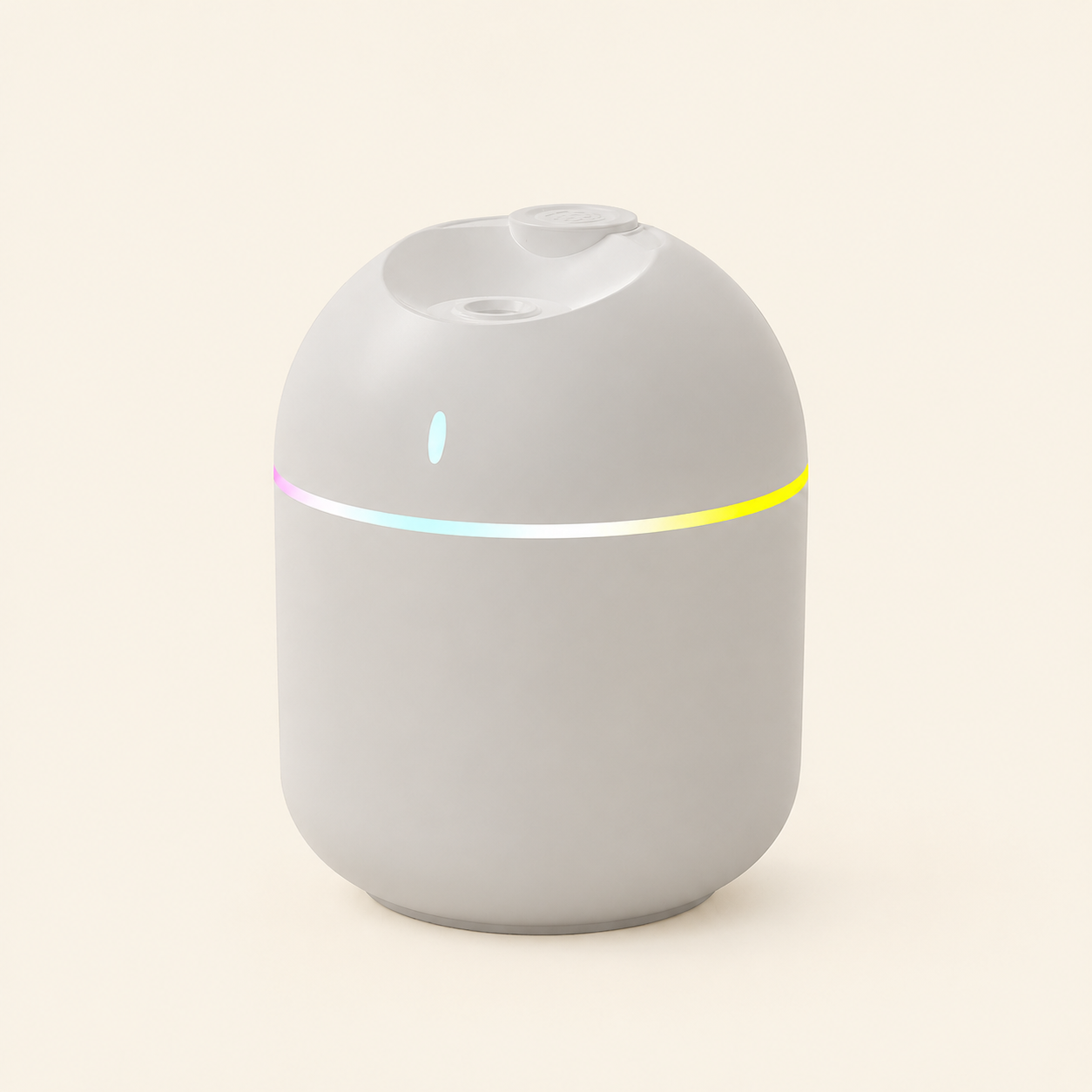 270ml Mini USB Cool Mist Humidifier – 7-Color LED Light for Bedroom, Office | Mistelio